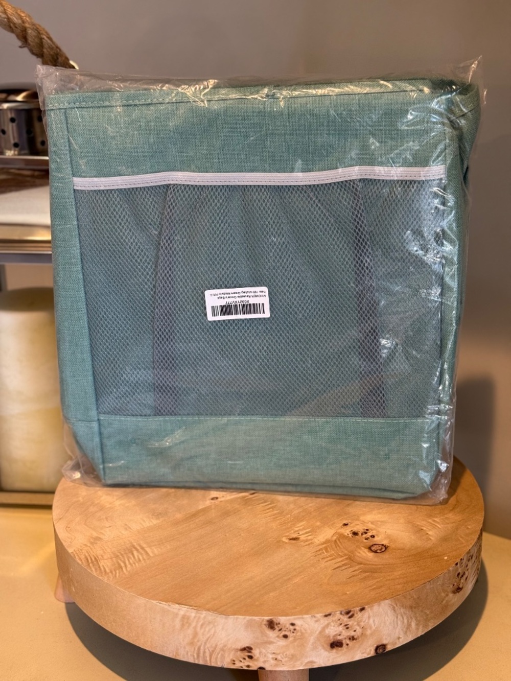 Large Tote Bag with Carrying Handles - Light Green - Picture 8 of 8